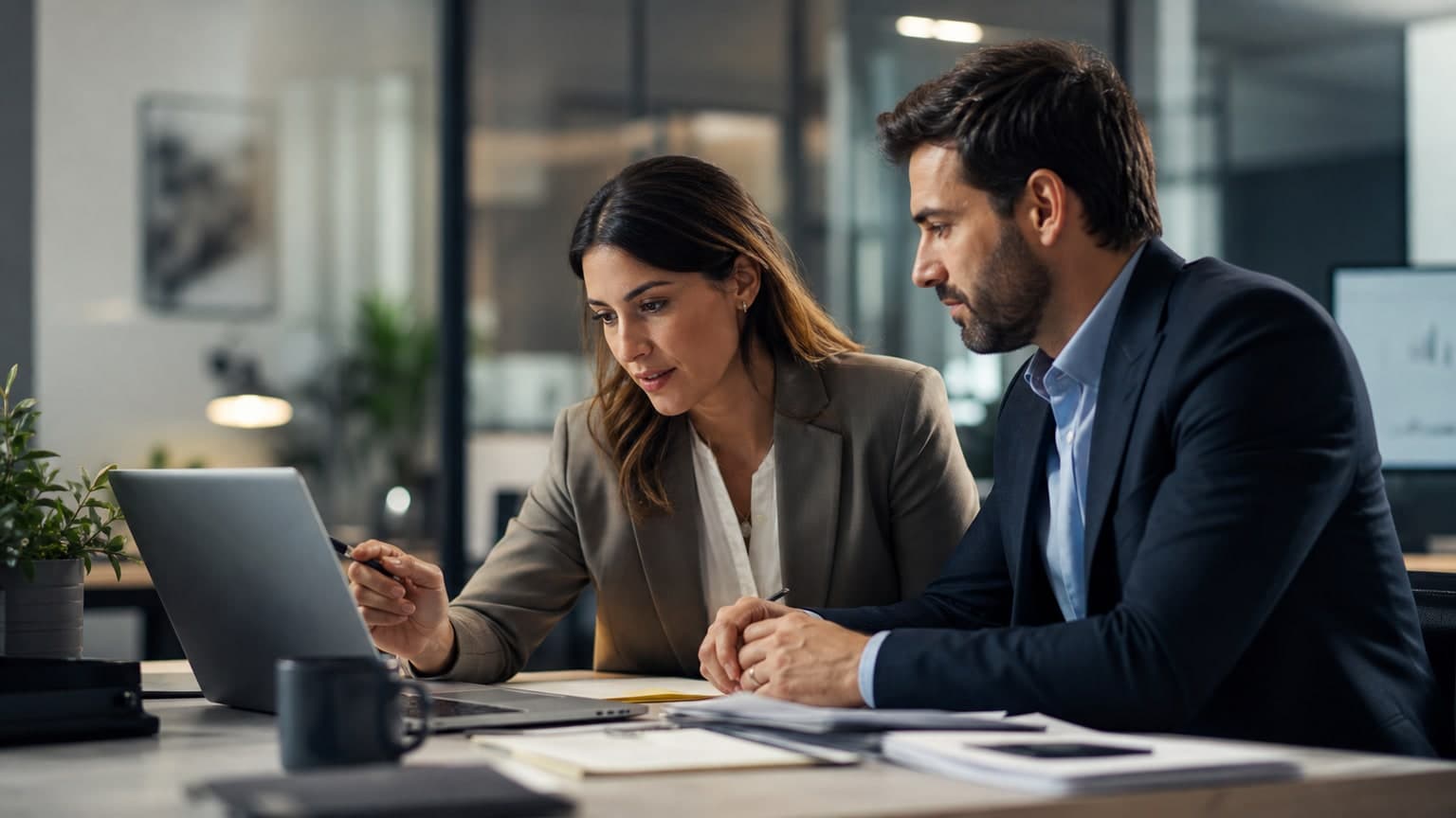 Recruiter reviewing pre-screened candidate profiles